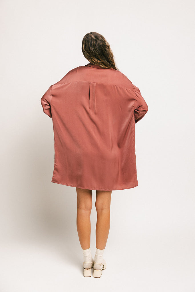 riley satin set // muave