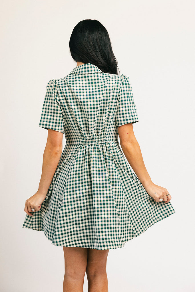 nyc mini dress // green