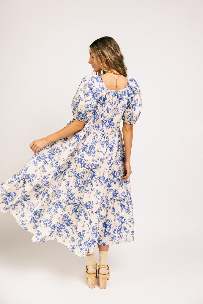 daymaker dress // blue floral *zoco exclusive*