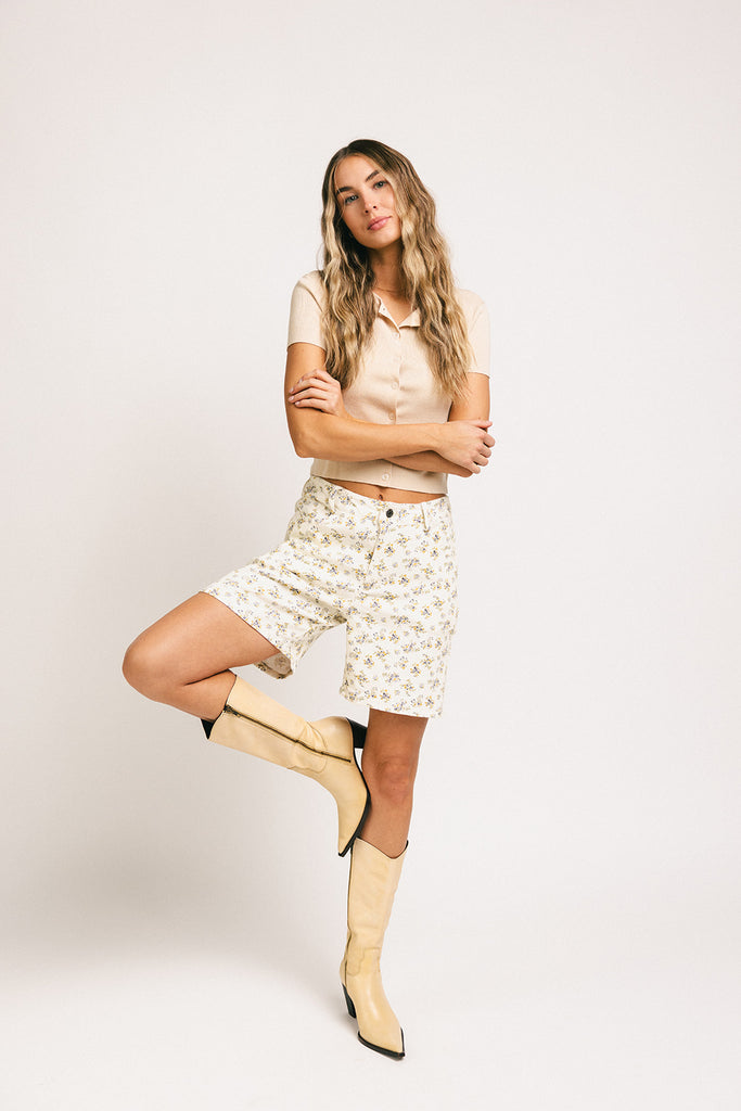 floral bermuda shorts