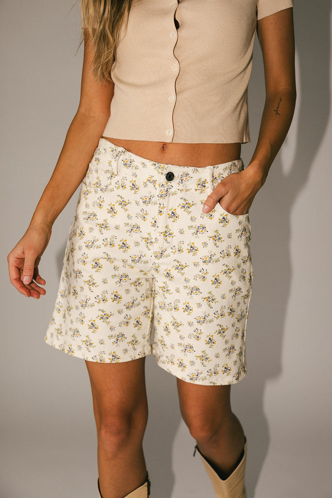floral bermuda shorts