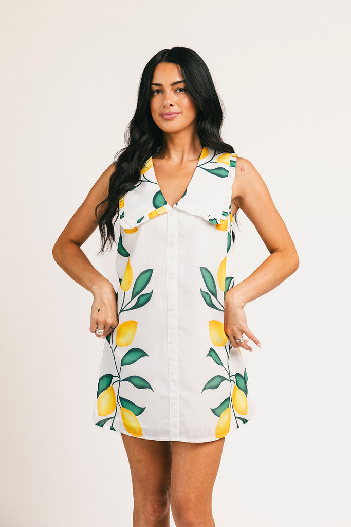 lemon drop mini dress
