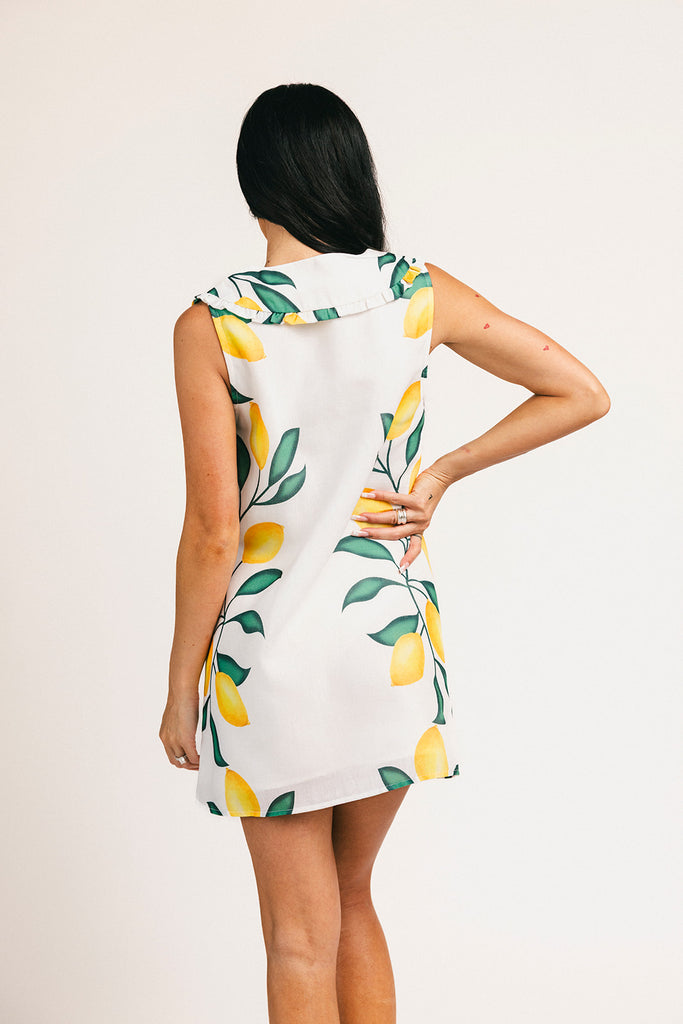 lemon drop mini dress