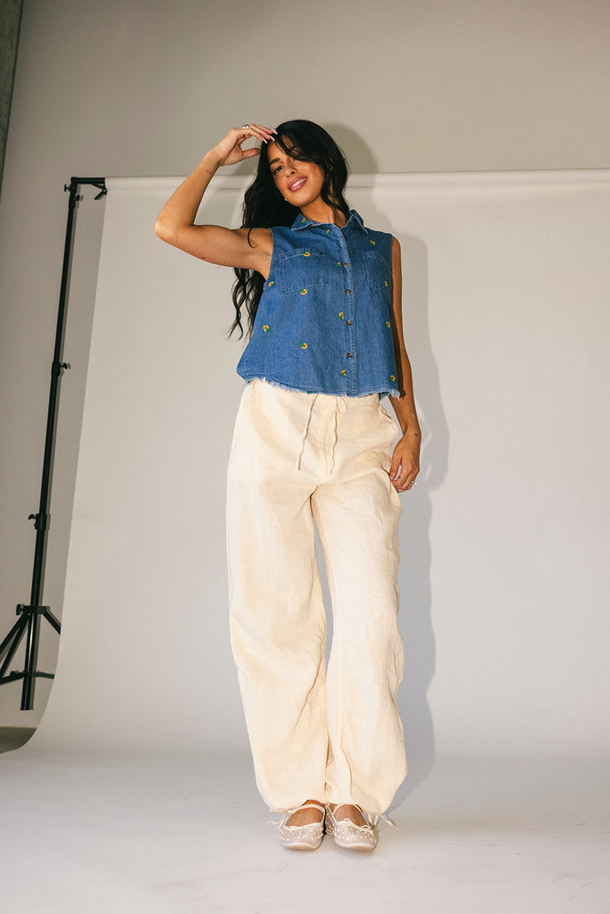 90's baby sunflower top