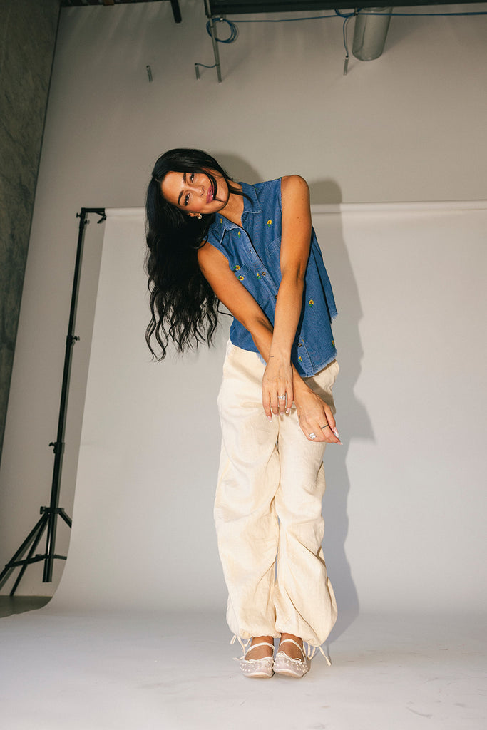 90's baby sunflower top