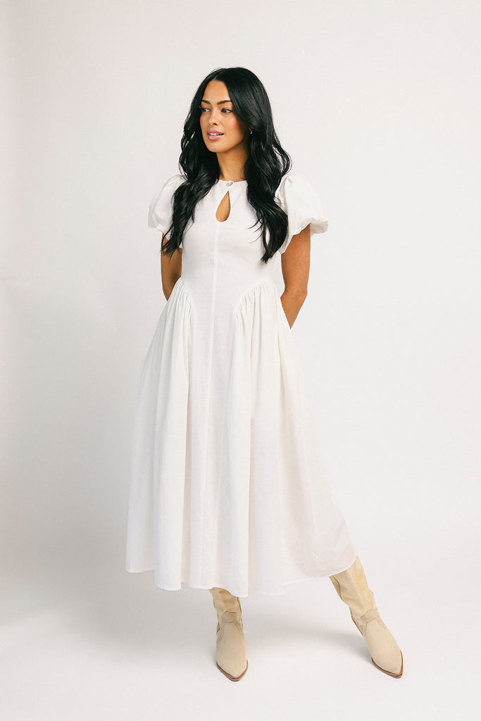 marloe midi dress // white *zoco exclusive*