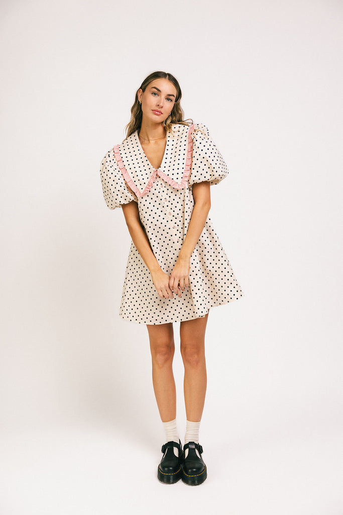 poppy collared dress // polka dot *zoco exclusives*
