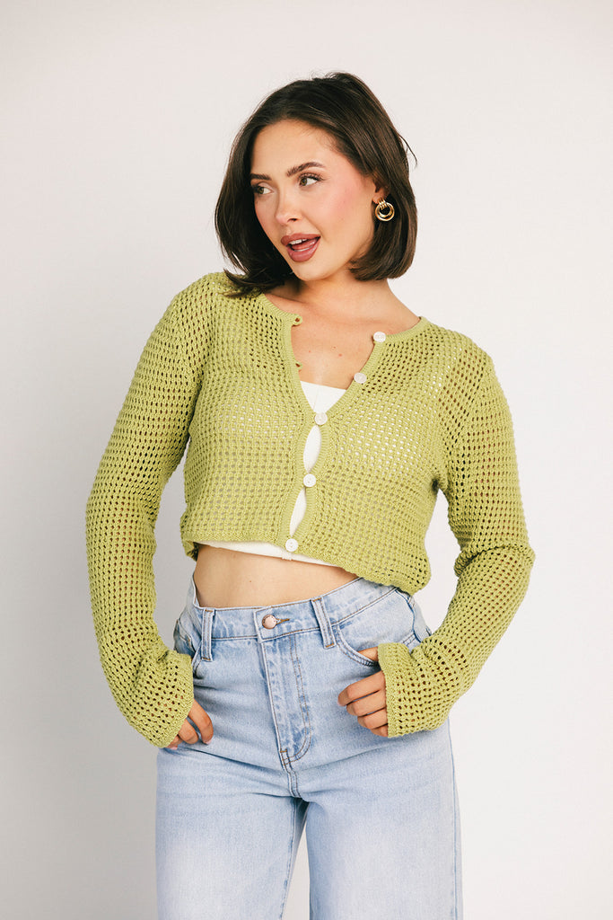 tory crochet cardigan