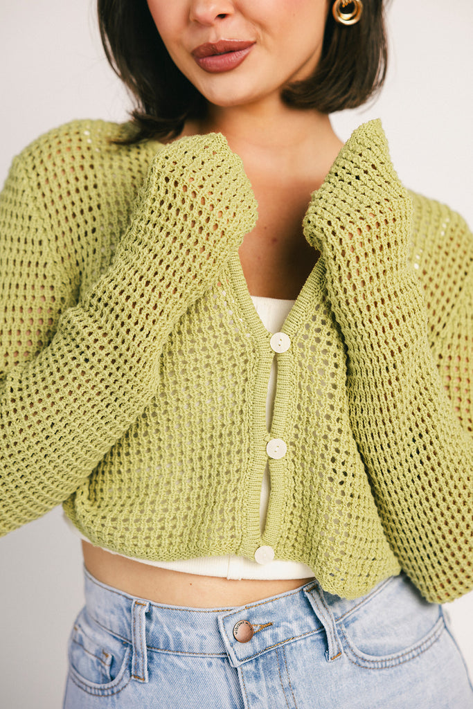 tory crochet cardigan