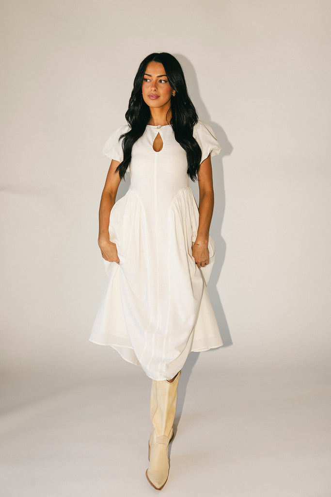 marloe midi dress // white *zoco exclusive*