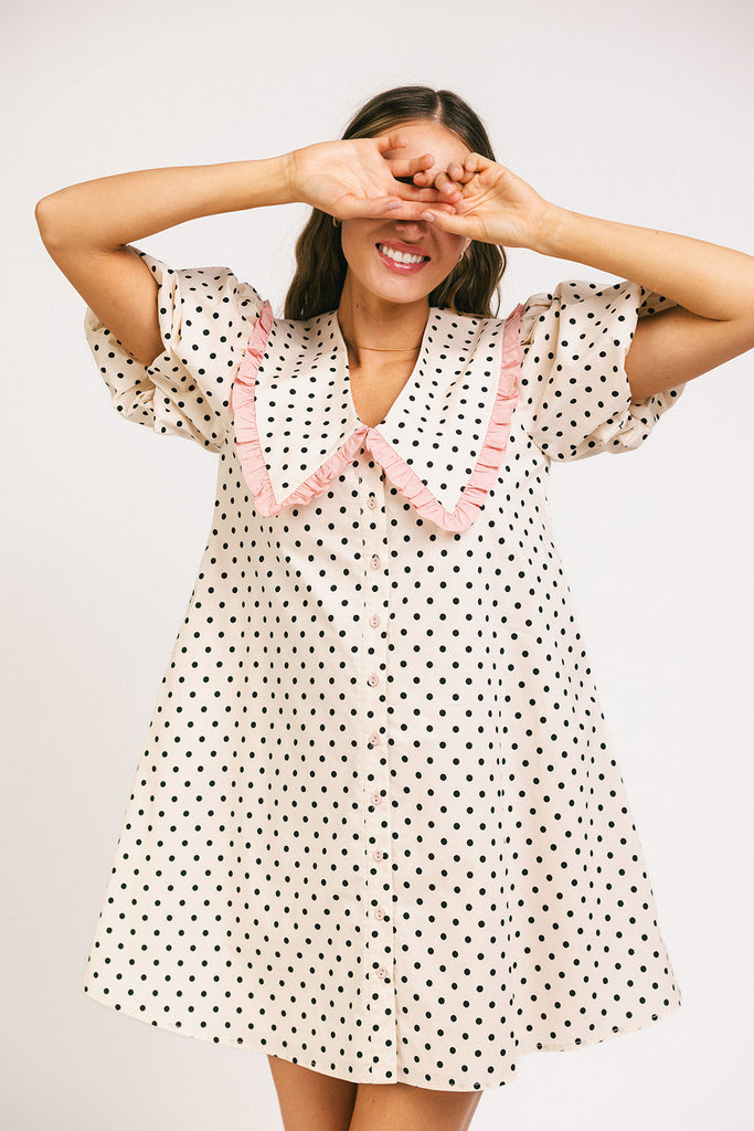 poppy collared dress // polka dot *zoco exclusives*