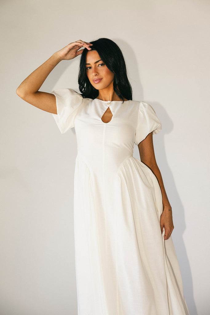 marloe midi dress // white *zoco exclusive*