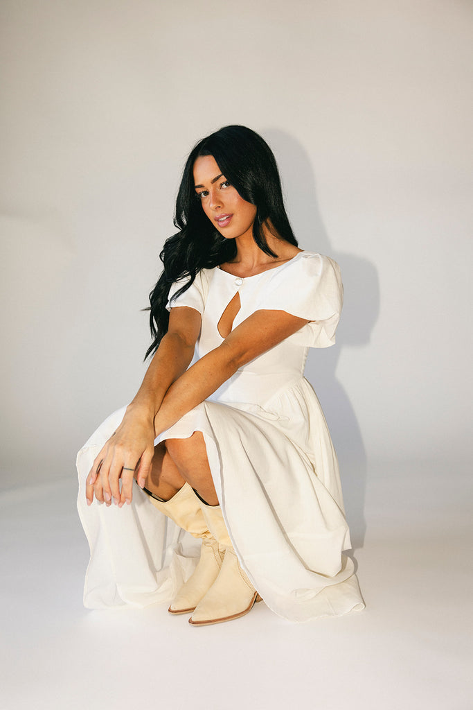 marloe midi dress // white *zoco exclusive*