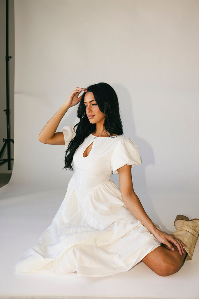 marloe midi dress // white *zoco exclusive*