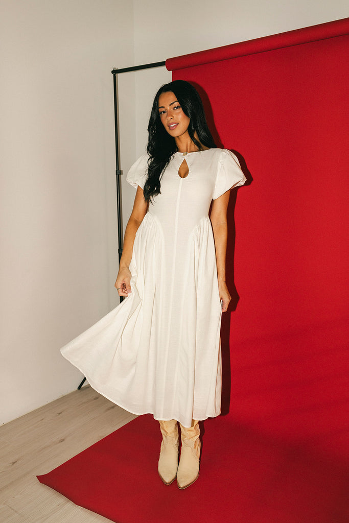 marloe midi dress // white *zoco exclusive*