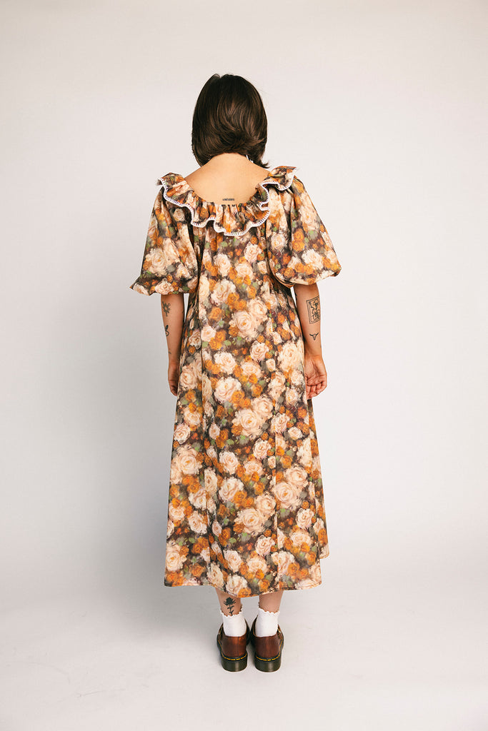 good luck puff sleeve dress // cocoa bloom *zoco exclusive*