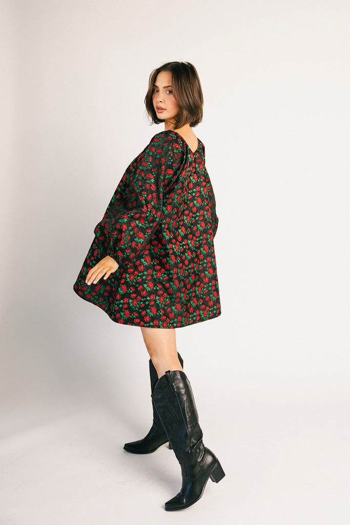 demi dress // red floral *zoco exclusive*