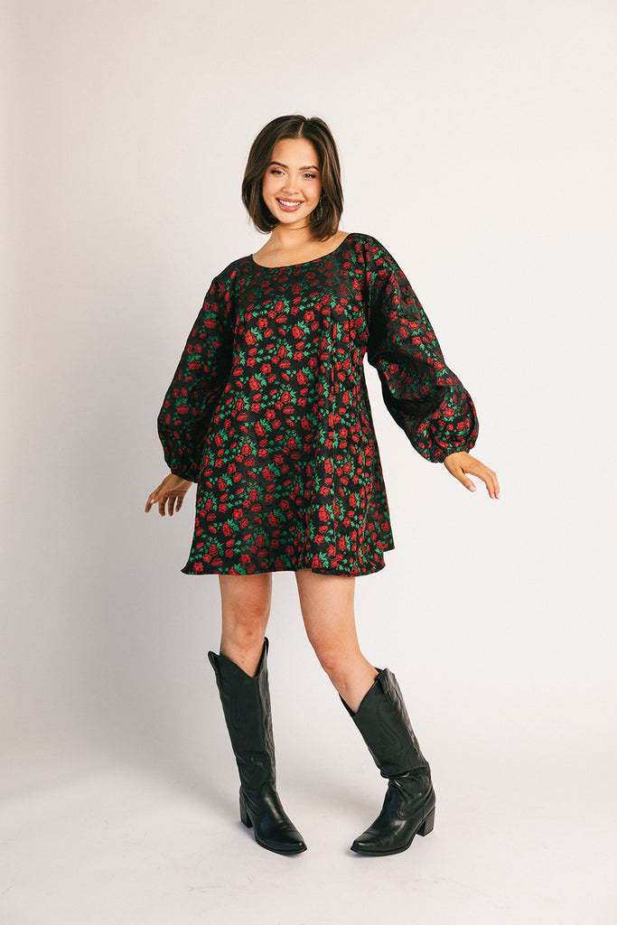 demi dress // red floral *zoco exclusive*