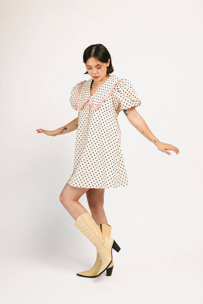 poppy collared dress // polka dot *zoco exclusives*