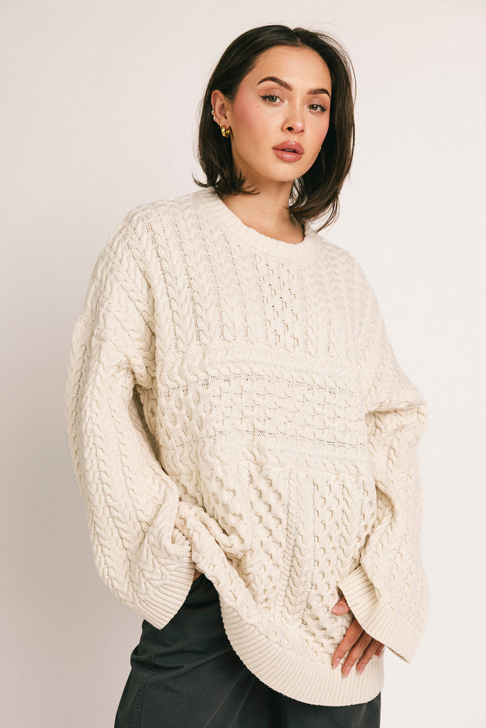 kate sweater // cream *zoco exclusive*