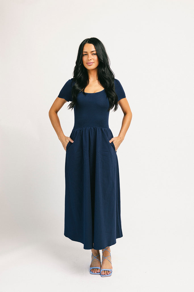 jerry midi dress // navy