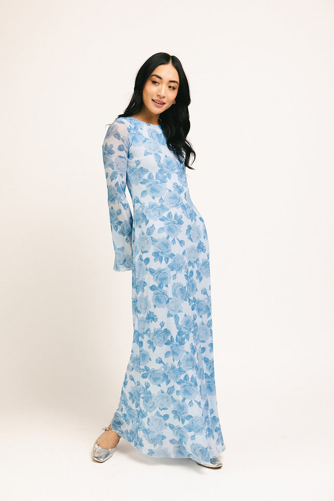 be right there mesh dress // blue *zoco exclusive*