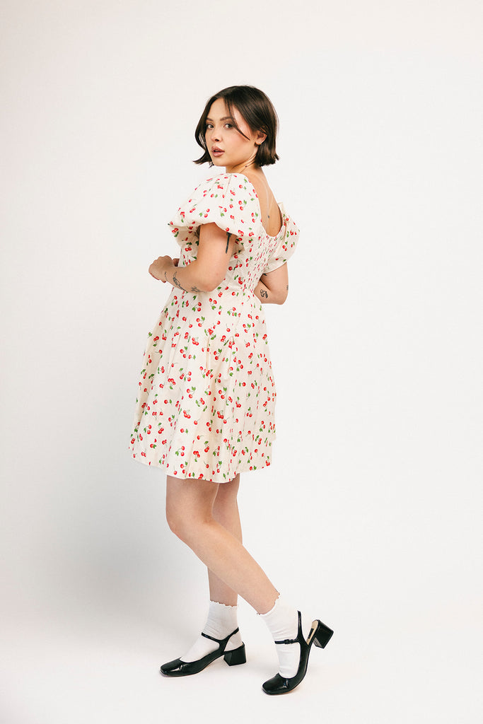 doe zipper mini dress // cherry *zoco exclusive*