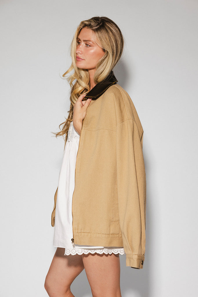 georgie jacket // sand *zoco exclusive*