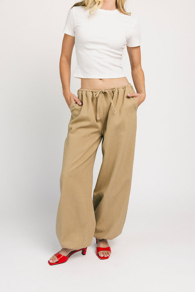 banks balloon pants // sand *zoco exclusive*