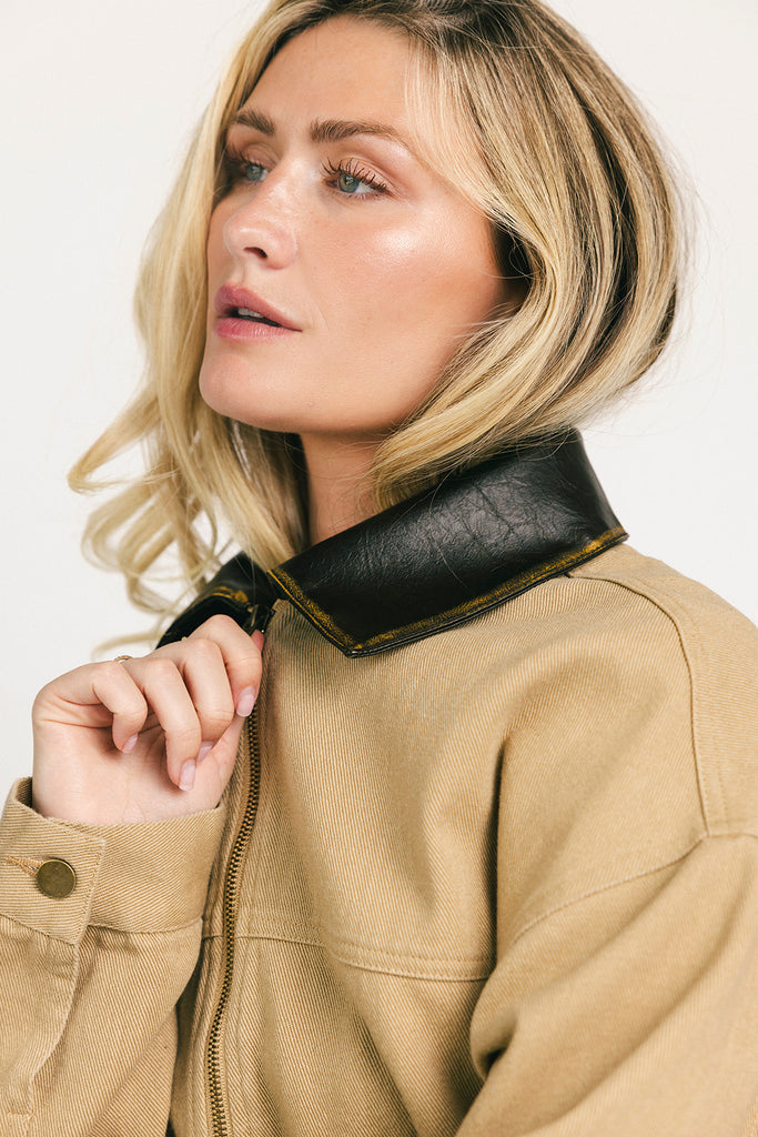 georgie jacket // sand *zoco exclusive*