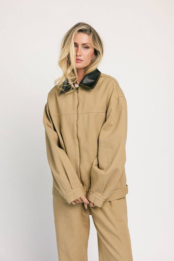 georgie jacket // sand *zoco exclusive*
