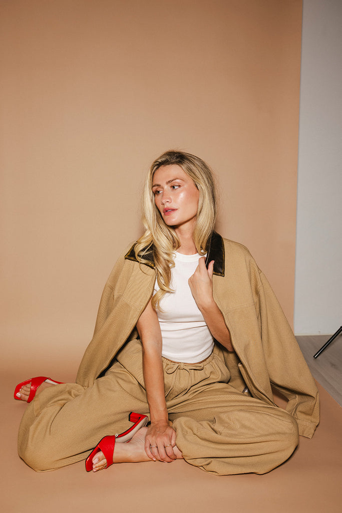 georgie jacket // sand *zoco exclusive*