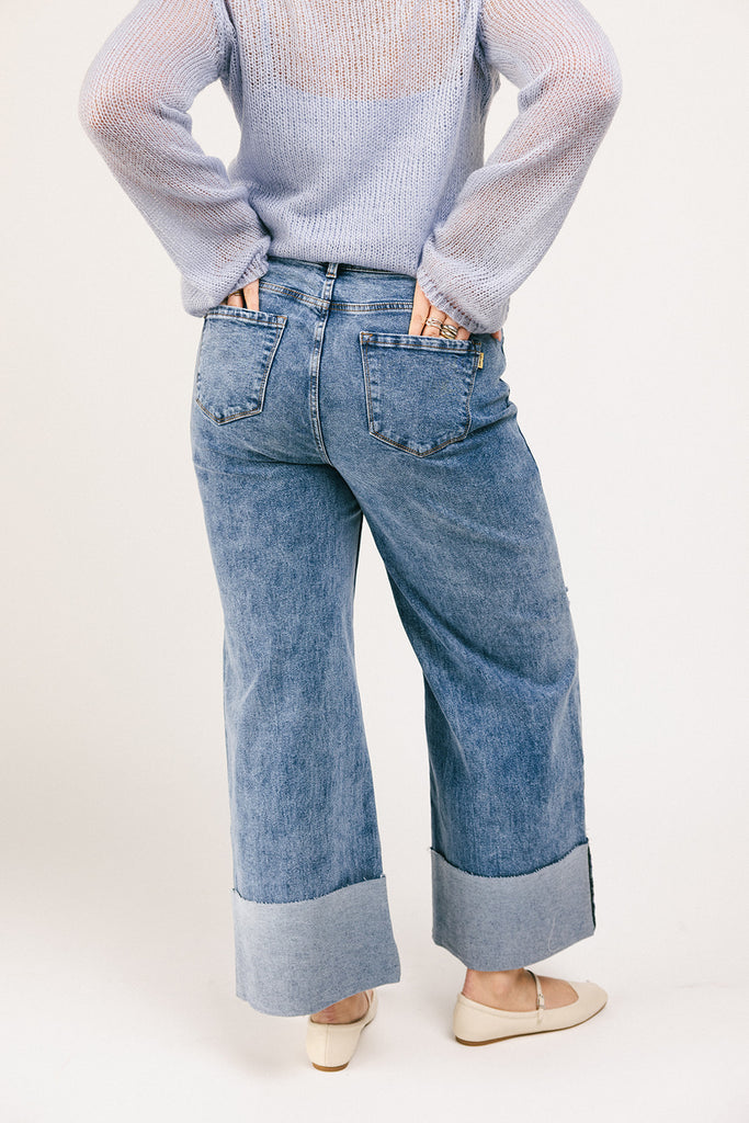 drew folded hem denim *restocked*