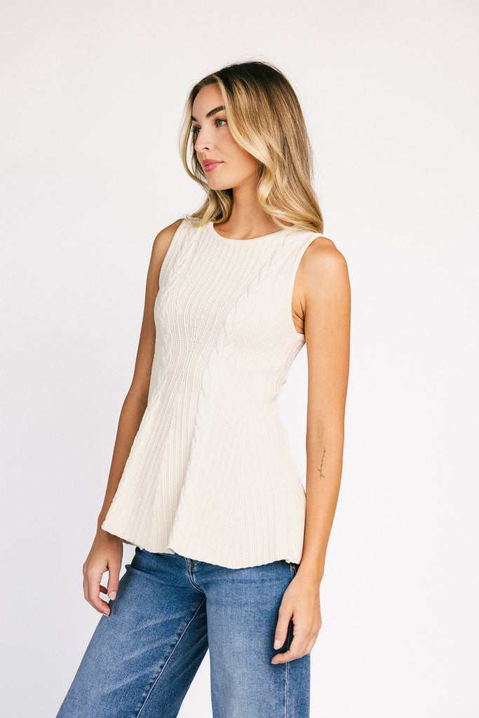 jerry cable knit tank