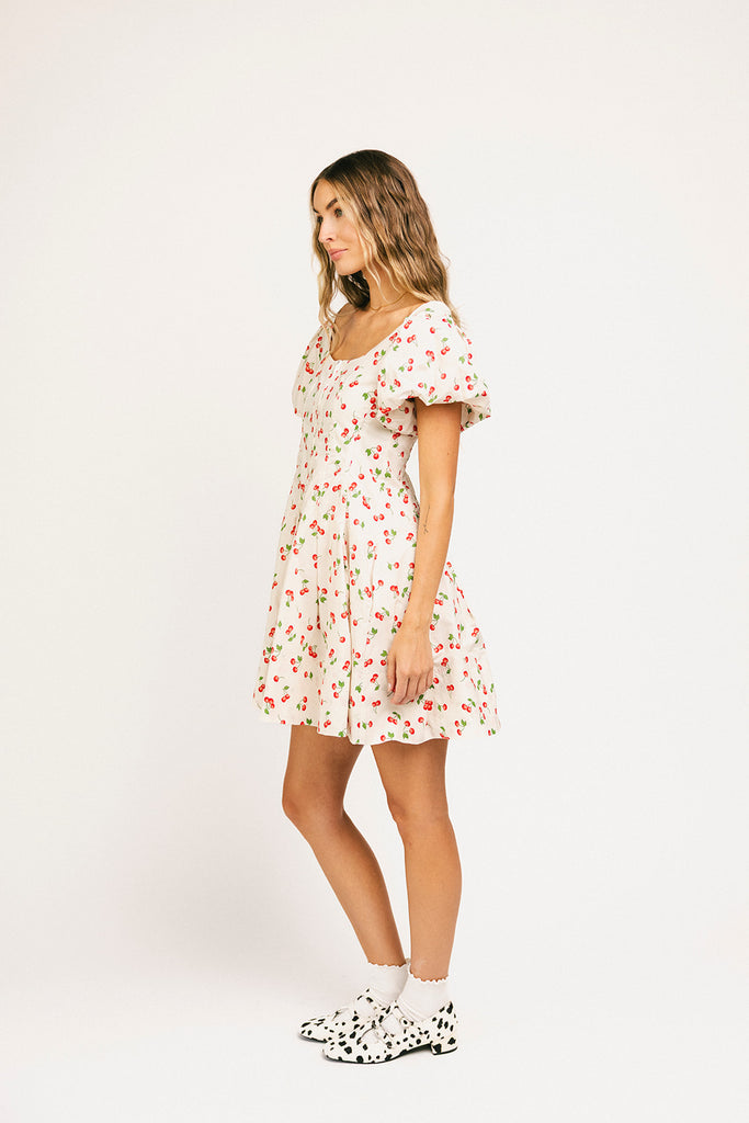 doe zipper mini dress // cherry *zoco exclusive*