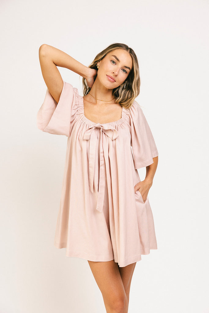 sophia romper // pink *zoco exclusive*