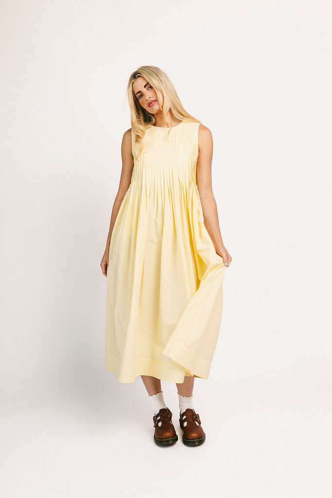 heidi dress // butter yellow *zoco exclusive*
