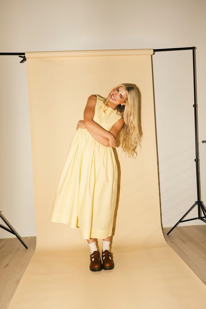 heidi dress // butter yellow *zoco exclusive*