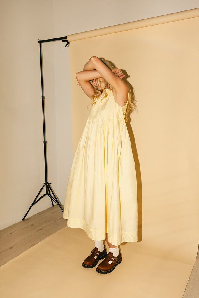 heidi dress // butter yellow *zoco exclusive*
