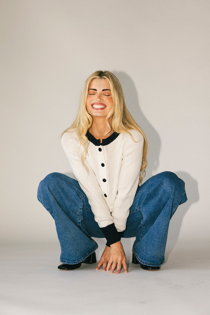 miriam button cardigan