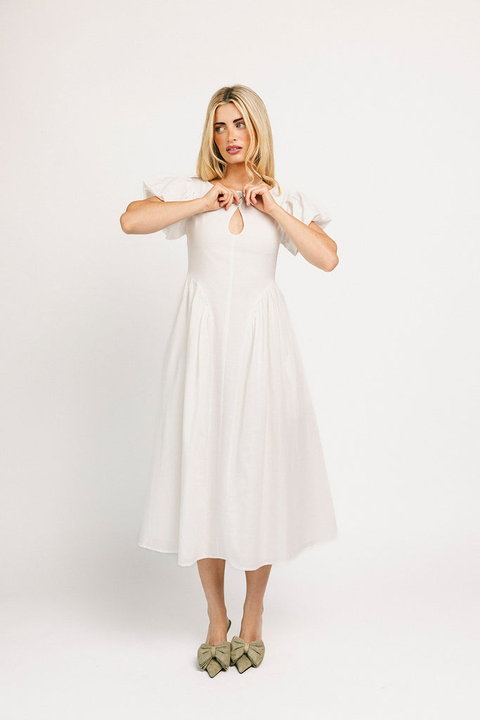 marloe midi dress // white *zoco exclusive*
