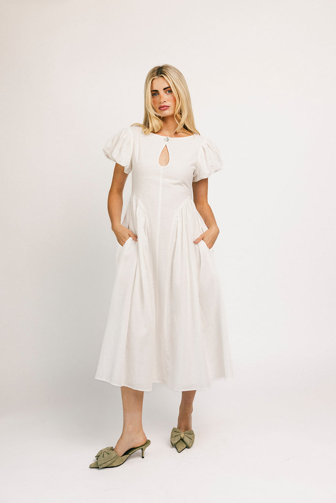 marloe midi dress // white *zoco exclusive*