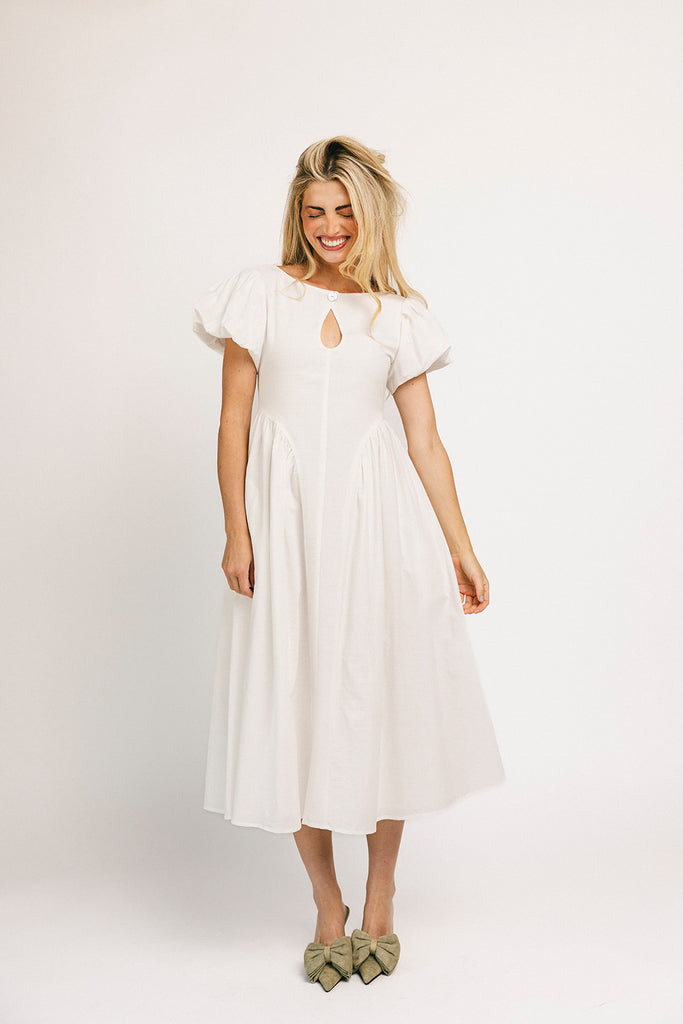 marloe midi dress // white *zoco exclusive*