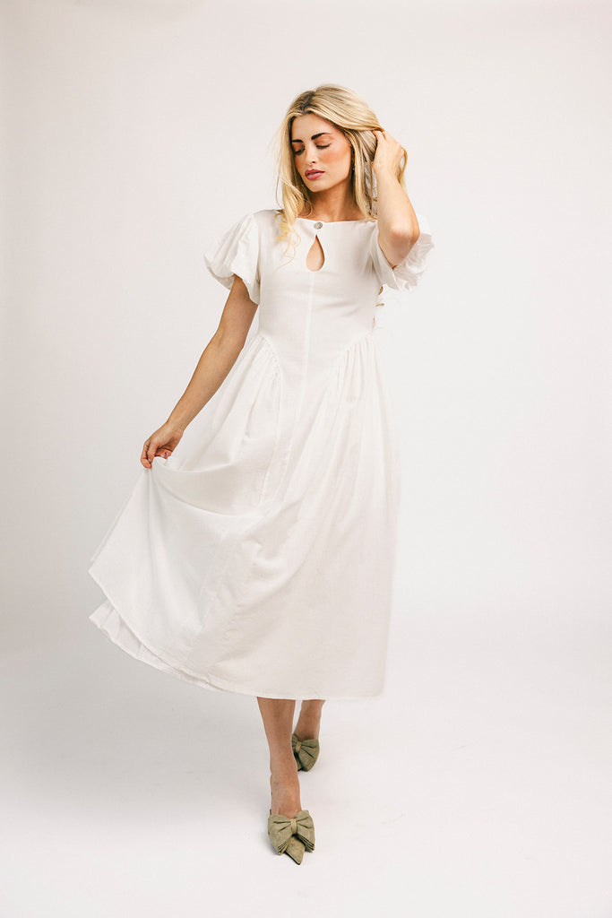 marloe midi dress // white *zoco exclusive*