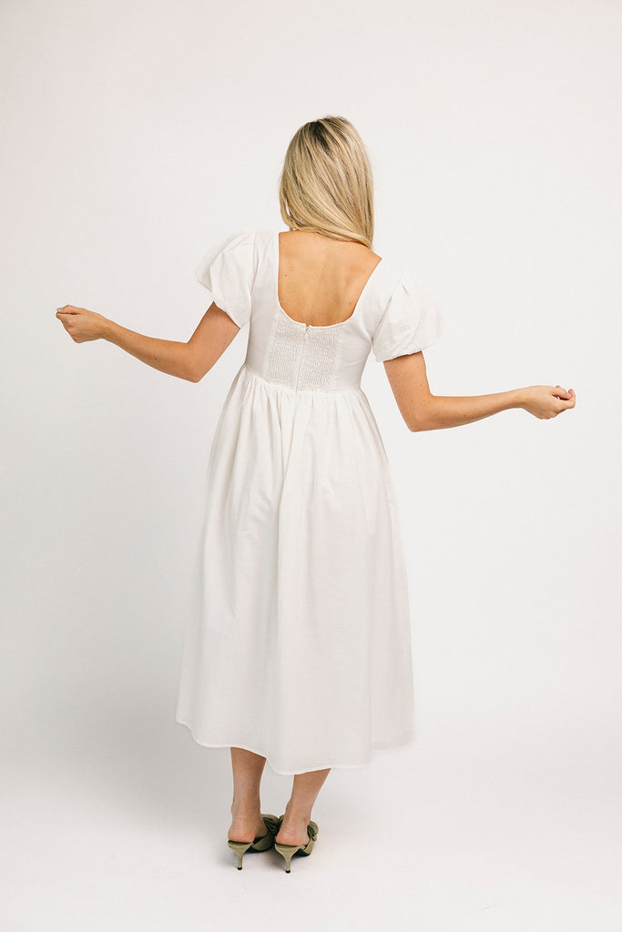 marloe midi dress // white *zoco exclusive*