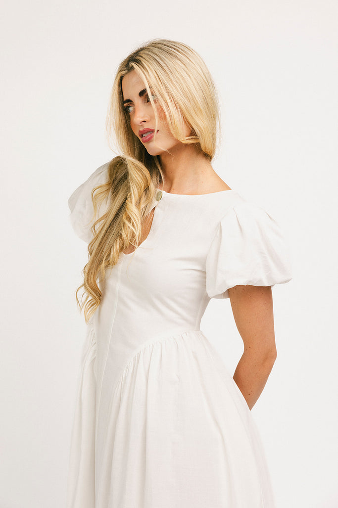 marloe midi dress // white *zoco exclusive*