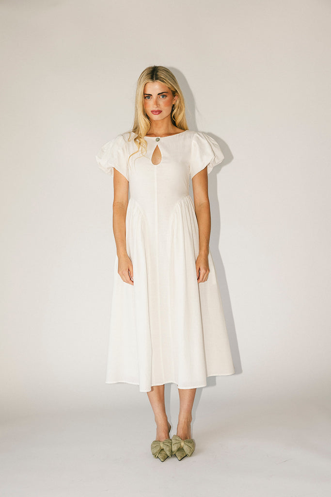 marloe midi dress // white *zoco exclusive*