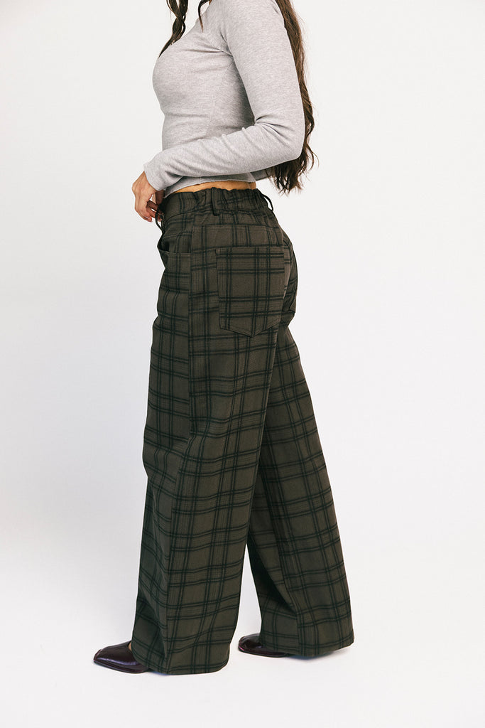 polly plaid pants