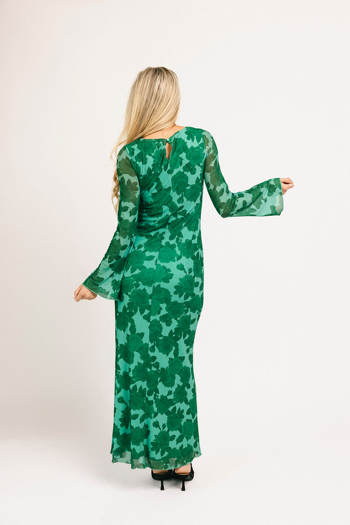 be right there mesh dress // green *zoco exclusive*