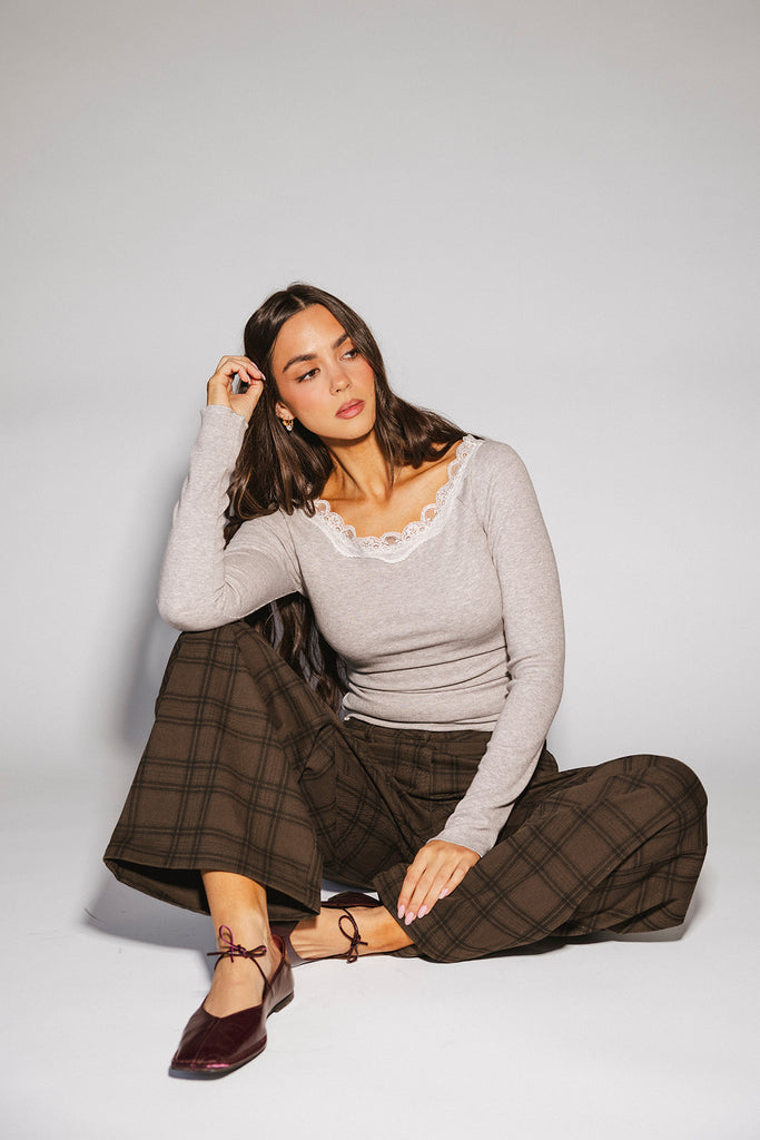 polly plaid pants